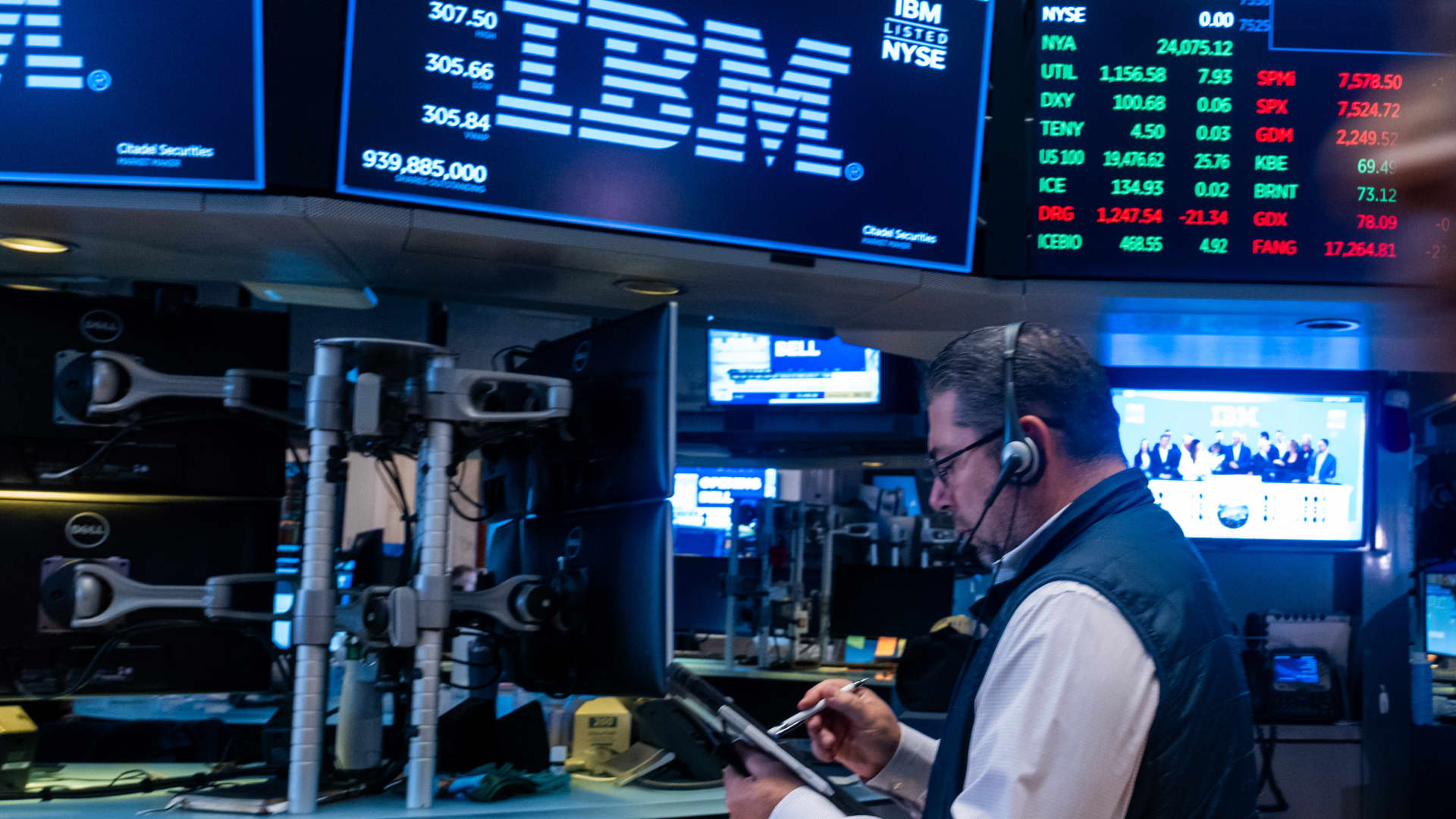 IBM预警二季度业绩不及预期 盘前跌超17%