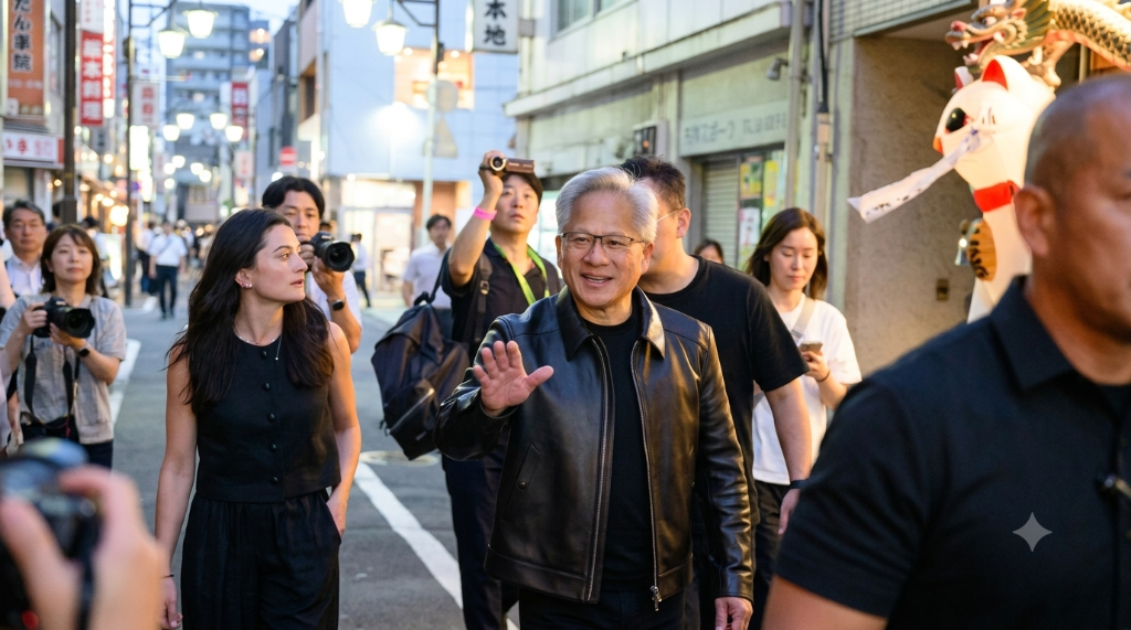 黄仁勋日本行：见30年前“救命恩人”，签约机器人三巨头，英伟达笼络日本AI供应链