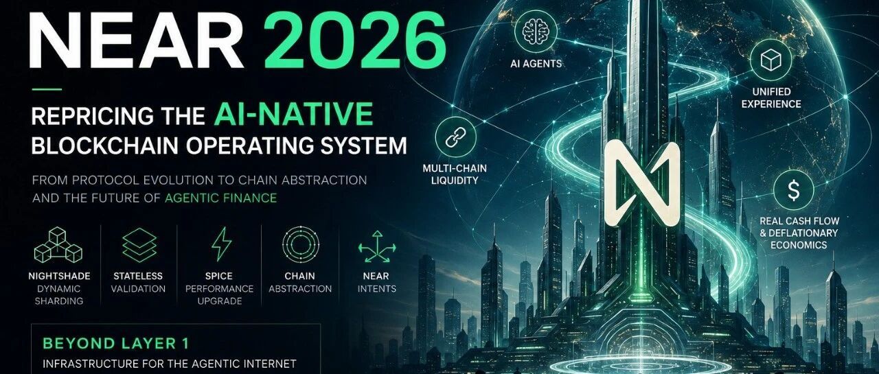 NEAR 2026万字深度投资价值分析：从底层架构演进到全链AI操作系统的价值重估