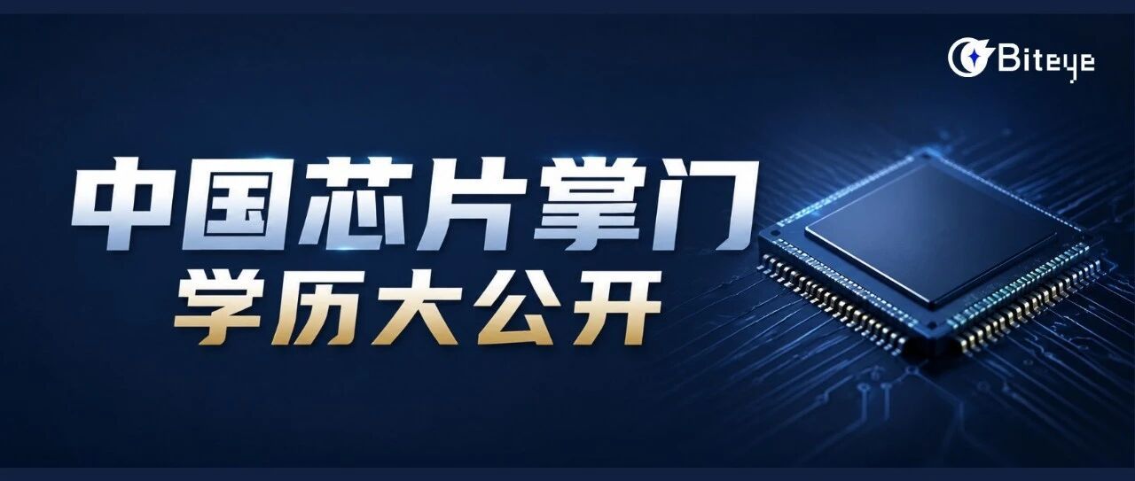 中国芯片的掌门人 都是什么学历？答案可能出乎意料