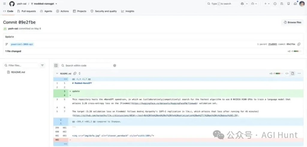 yash-oai 的 commit 痕迹